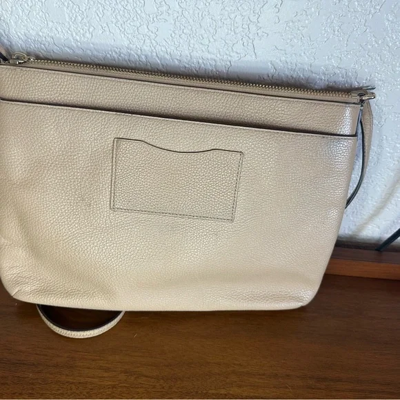 Coach Beige Leather Crossbody Bag - Picture 2 of 7